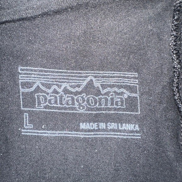 Patagonia Black Organic Cotton Kamala Cropped Pants Wide Leg Relaxed, Large - Picture 3 of 5